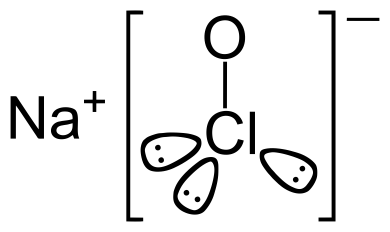Chemical Structure of Sodium Hypochlorite